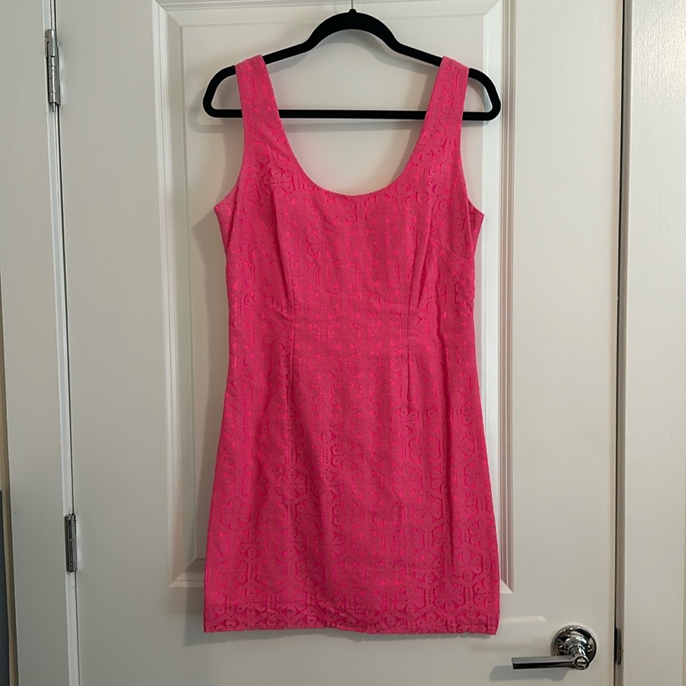 Lilly Pulitzer Mini Dress Lace Overlay